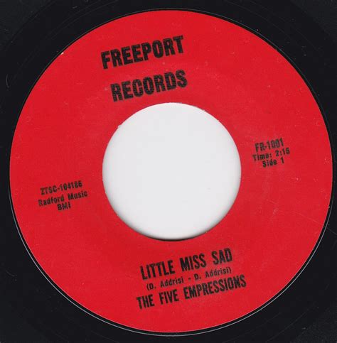 the five empressions 45vinylrecord little miss sad hey lover 7 45 rpm music