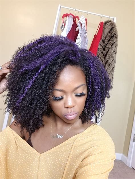 Hairwax Paint Wax In Violet On 4bc Hair 4b Natural Hair Dyed