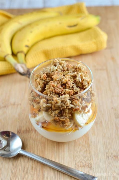 I Dont Know Whether To Call This A Banana Granola Yoghurt Parfait A