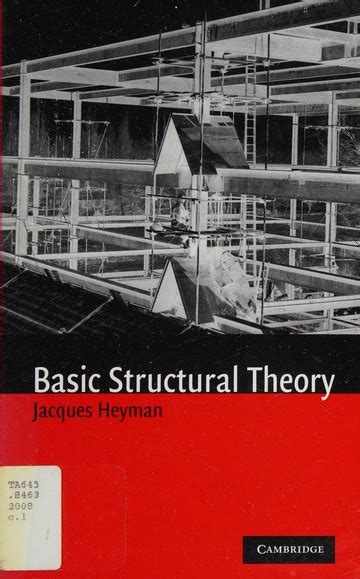 Basic Structural Theory Heyman Jacques Free Download Borrow And