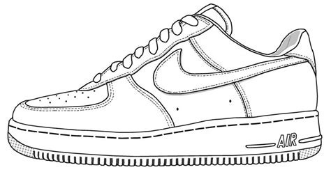 The air force symbol is a registered trademark (no. Nike Shoe Coloring Page | Ace Images | Desenhos de sapatos ...