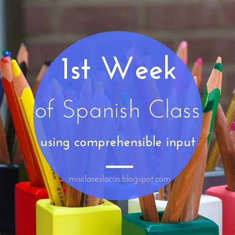 1st week of spanish class using ci mis clases locas