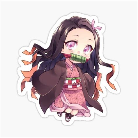 Nezuko Sticker By Benoixio In 2021 Chibi Anime Kawaii Anime Stickers