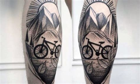 Tatuajes De Bicicletas En La Pierna Recopilación De Diseños Tatuantes