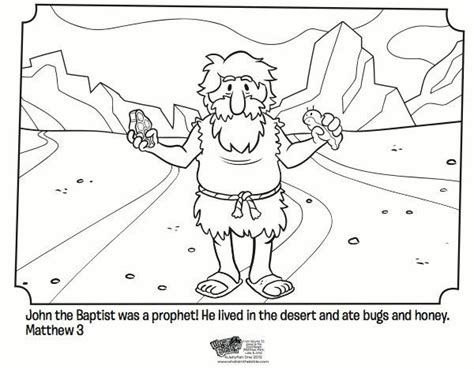 Weekly devotion page, faith formation journeys, 2018. John The Baptist Coloring Pages Printable at GetColorings ...