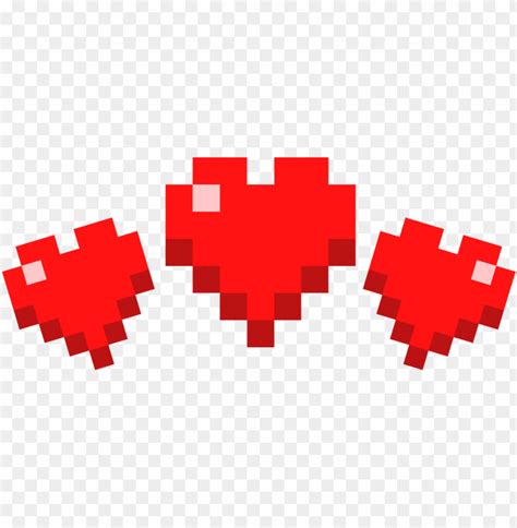 Free Download Hd Png 949 X 393 3 Minecraft Heart Transparent Png