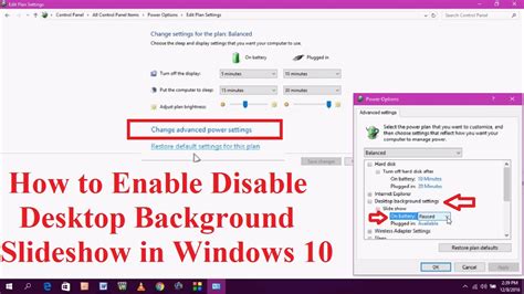 How To Enable Disable Desktop Background Slideshow In Windows 10 Youtube