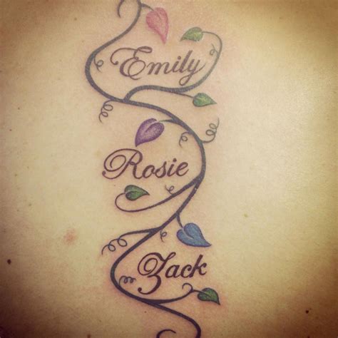 Tattoos For Moms With 4 Kids Names Ideas Best Tattoo Ideas