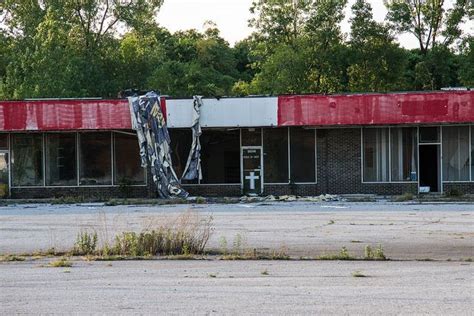 Abandoned Strip Mall Gary Indiana