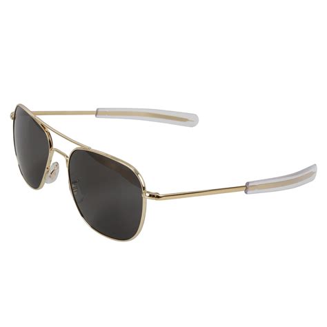 American Optical Original Pilots Aviators Sunglasses Gold Army