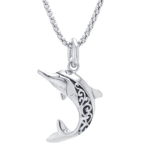 Marisol And Poppy Marisol And Poppy Fine Sterling Silver Artisan Dolphin