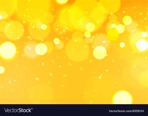 Abstract Bokeh Light Yellow Background Royalty Free Vector