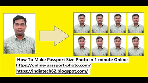 how to make passport size photo passport size photo kaise banaye create passport photo