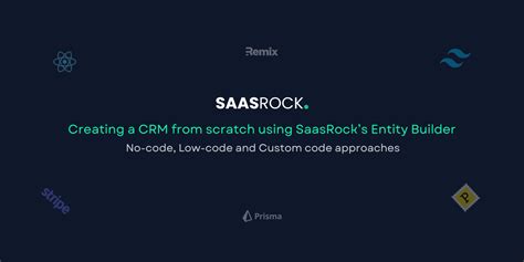Creating A Crm From Scratch Using Saasrocks Entity Builder