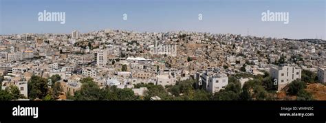 Panoramic View Of Hebron A Palestinian City In The Southern West Bank