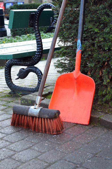 Spade And Broom Free Stock Photo Public Domain Pictures