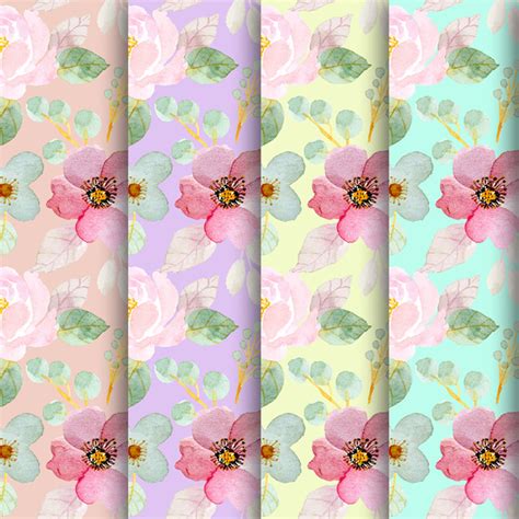 Free Spring Floral Digital Papers Free Pretty Things For You