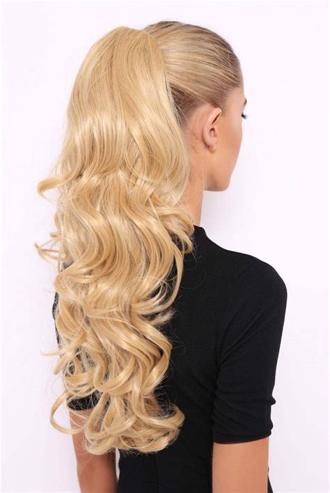 Curly Glam 22 Ponytail Lullabellz Hair Pieces Long Blonde Hair