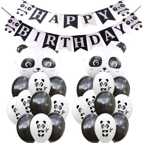 Buy Panda Birthday Decorations Party Suppliespanda Birthday Mylar