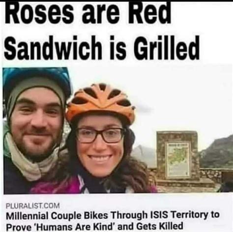 Roses Are Ked Sandwich Is Grilled Pluralistcom Millennial Couple Bikes
