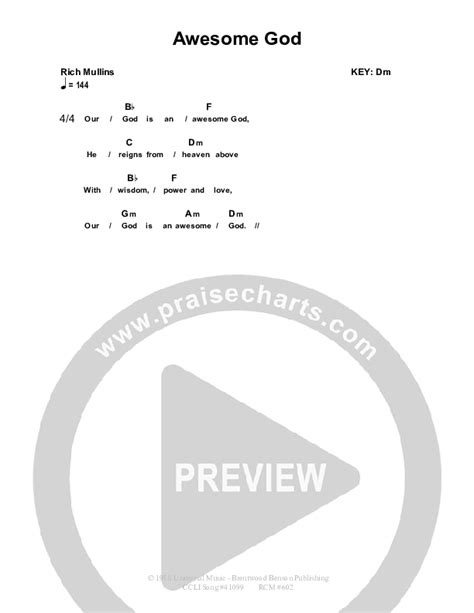 Awesome God Chords Pdf Dennis Prince Nolene Prince Praisecharts