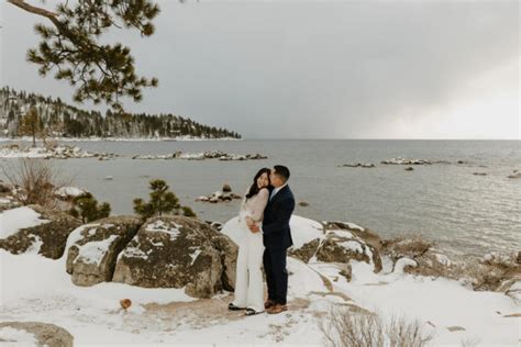Snowy Winter Tahoe Elopement Tori And Kevin