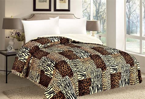 Btw, the price is reasonable and you can find exactly the same already used it. Zebra/Leopard Design Queen Reversible Sherpa Comforter Set