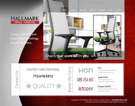 All created by our global community of independent web designers and developers. Hallmark Office Furniture Website - DuoParadigms Public ...