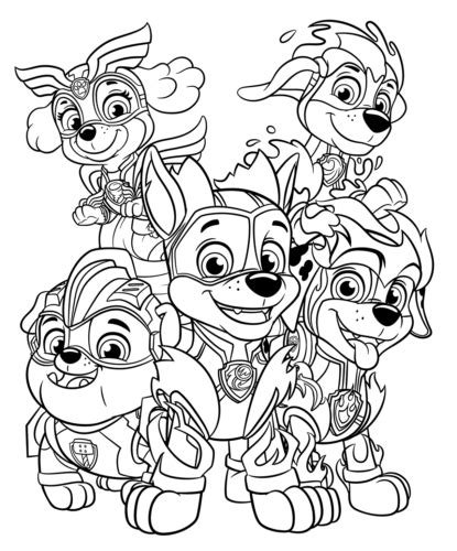 Unleash creativity and develop early learning skills with these fun, free coloring sheets and activities. 10 Free Paw Patrol Mighty Pups Coloring Pages Printable