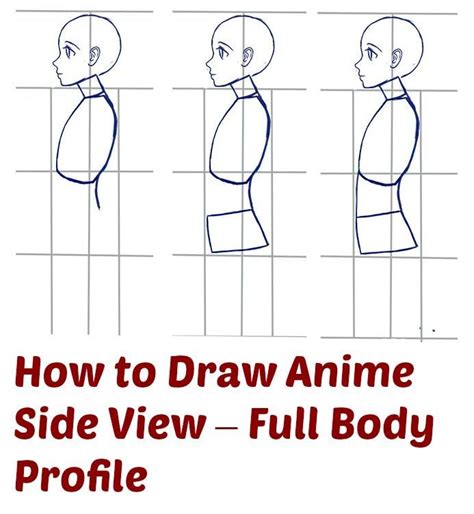 How To Draw Anime Side View Full Body Profile Dibujo Dibujar Y
