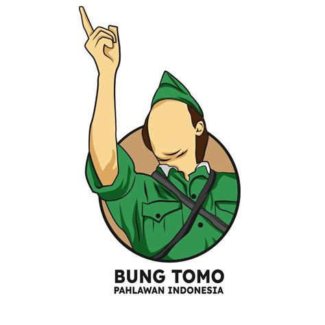 Bung Tomo Indonesias National Hero 12065225 Vector Art At Vecteezy
