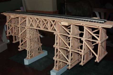 O Gauge 36 Trestle With Center Bridge 14 High Model Trains Model
