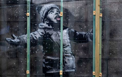 Banksy Artwork On Port Talbot Garage Wall Sold For Six Figure Sum Nme