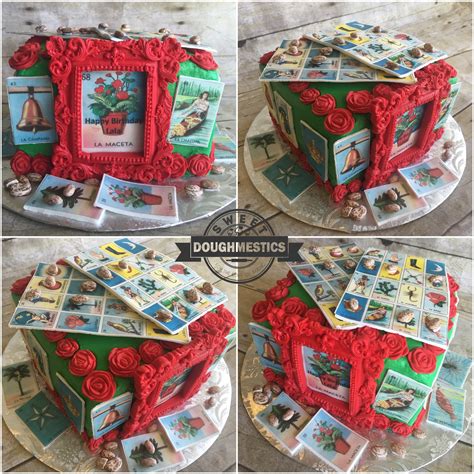 Mexican Loteria Cake By Sweet Doughmestics Mexican Food Recipes