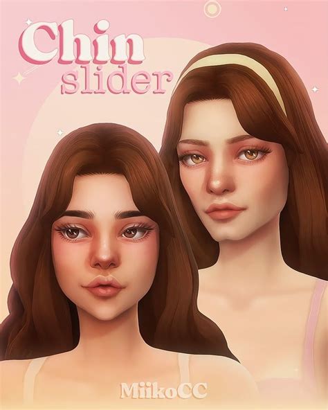 Chin Slider Miiko Sims Sims 4 The Sims 4 Skin