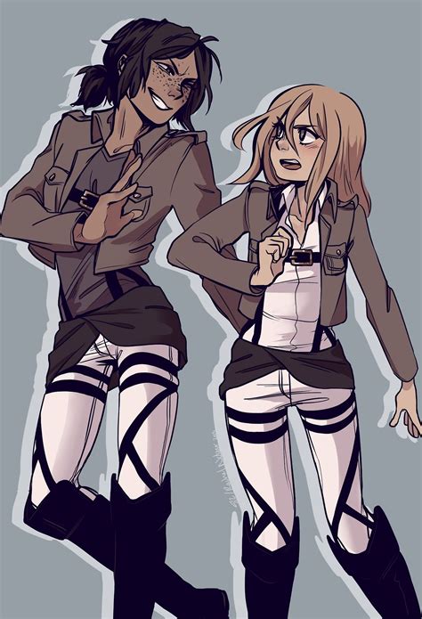 Ymir X Historia Reiss Krista Lenz Yumikuri Yumihisu Attack On