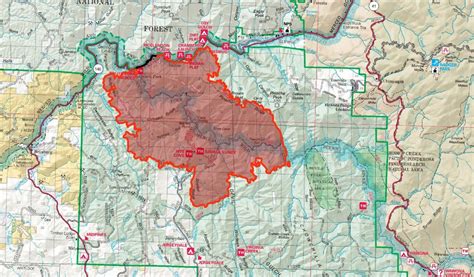 Ferguson Fire Perimeter Map 1325 July 18 Sierra News Online