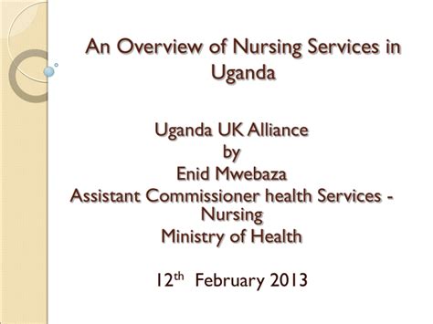 An Overview Of Nursing Services In Uganda
