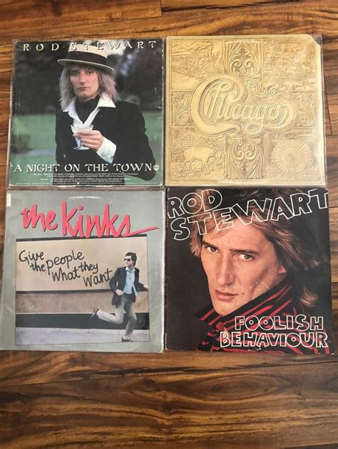 Rock Vinyl Record Lot Bundle Rod Stewart Chicago The Kinks Mercari Vinyl Record Album Vinyl