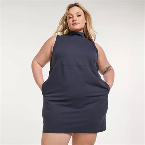 Plus Size Flx Affirmation Mockneck Sleeveless Dress