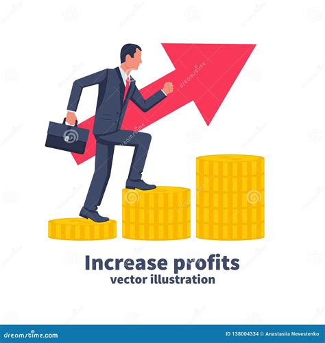 Increase Profits Concept Stock Vector Illustration Of Business