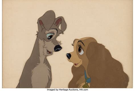 Lady And The Tramp Bella Notte Tramp And Lady Production Cel Lot