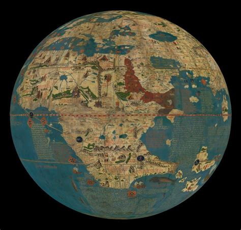 Globe Of Martin Behaim Nuremberg 1492 Medieval Art Globe Digital