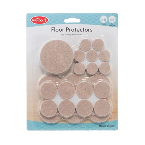 Ms Fix It Floor Protectors 56 Pack Big W