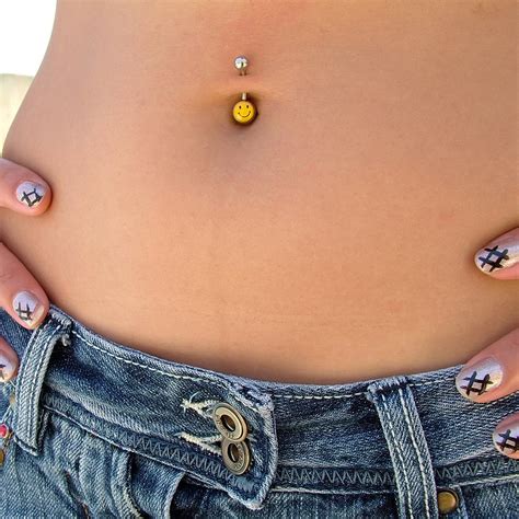 Our range of silver ended navel jewellery with steel shafts in 8, 10 and 12mm lengths and lots of colour choices. Cute 8mm Emoji Print Smiley Face Belly Bars - The Belly ...
