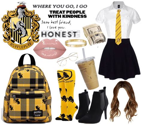 Hufflepuff Hogwarts Student Female Outfit Shoplook Harry Potter