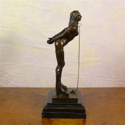 La Soumise Statue En Bronze Rotique Art D Co Sculptures Nu