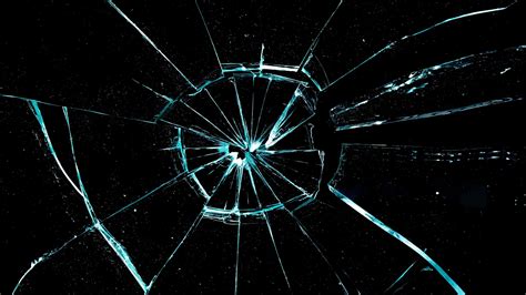 Broken Glass Screen With Triangle