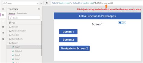 Create A Reusable Function In Powerapps And Call It Using A Toggle Control