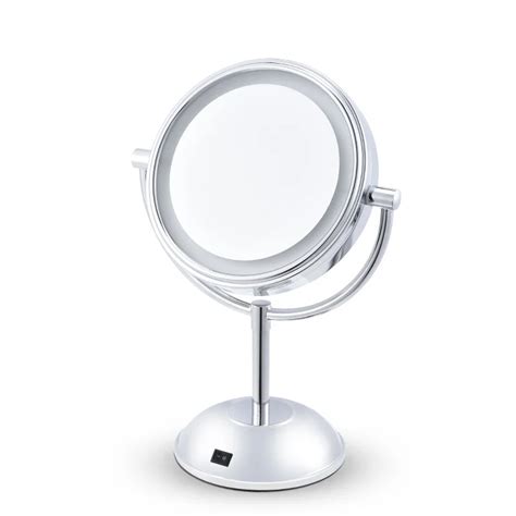 Gustala Desktop Makeup Mirror Stand For Makeup Magnifying 3x Table Mirrors Round Double Sided